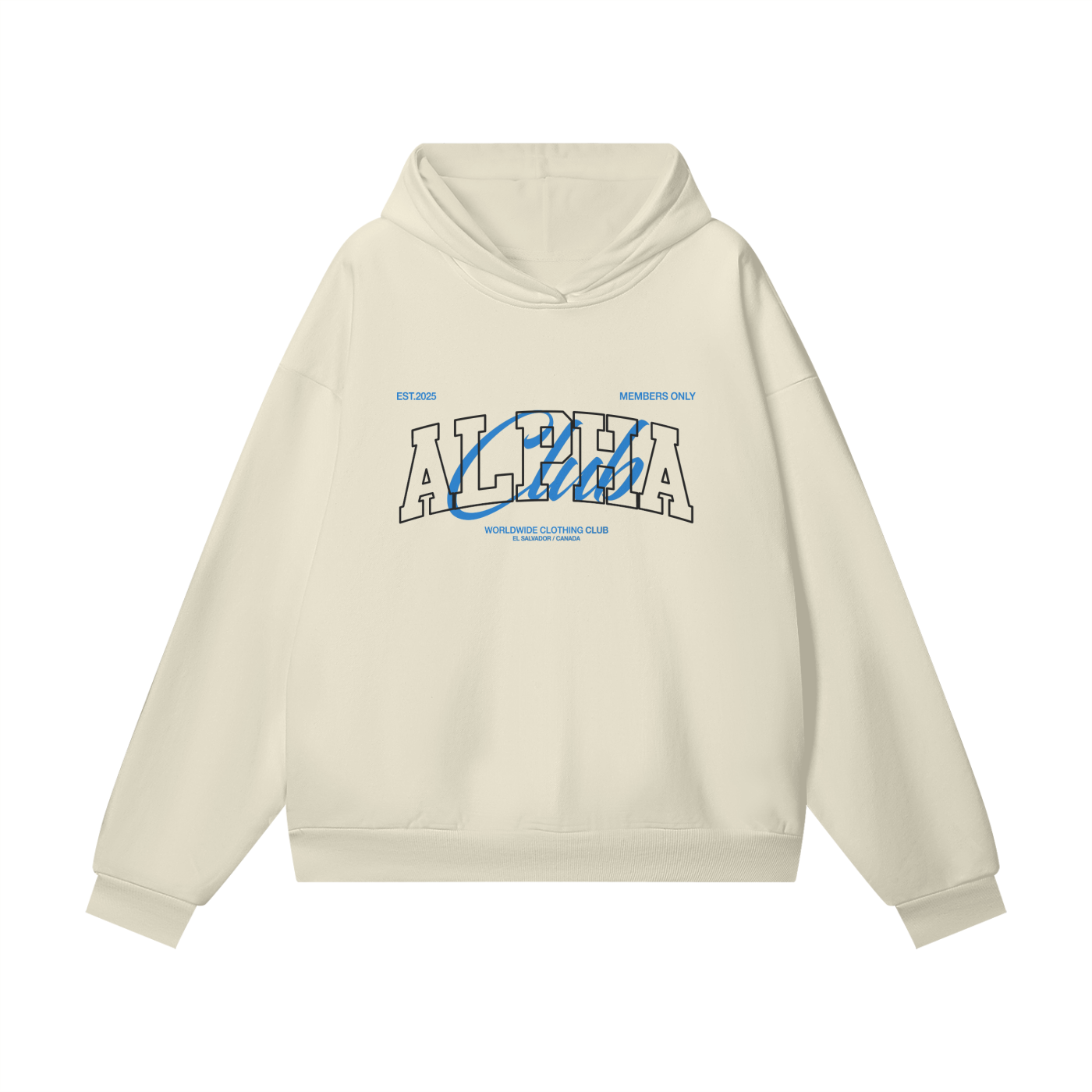 ALPHACLUB WORLDWIDE - OVERSIZE HEAVYWEIGHT HOODIE