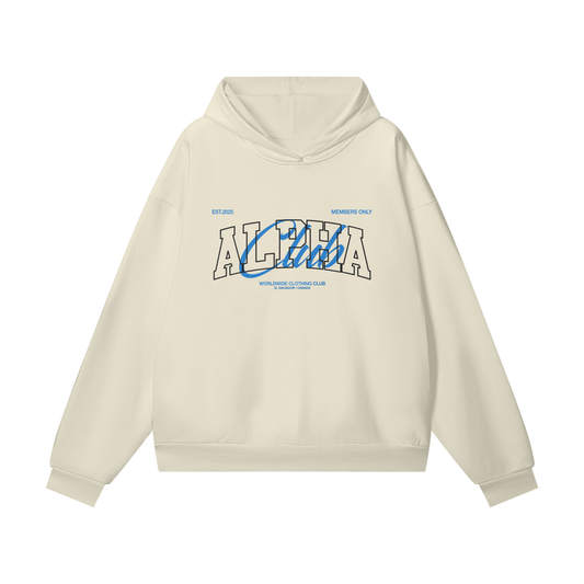 ALPHACLUB WORLDWIDE - OVERSIZE HEAVYWEIGHT HOODIE